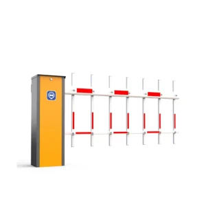 RS485 Traffic Light Interface Automatic Boom Barrier 24VDC Brushless Motor Car Parking Barrier Gate for Car Parking Lots