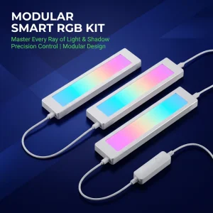 Rainbow RGBW Side Emitting Cabinet Light 3 Piece Set for Indoor Decoration