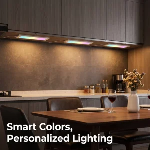 Rainbow RGBW Side Emitting Cabinet Light 3 Piece Set for Indoor Decoration