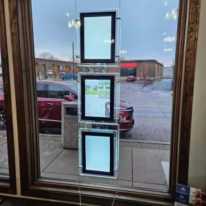 Real Estate Poster Displays Advertising LED Panel A4 with 5000 Lumens Brightness for Indoor Use LED Window Display