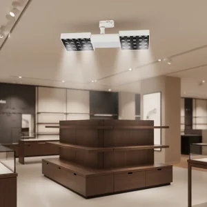 Recessed COB LED Track Wall Washer Light DC36V IP54 CRI90 355° Rotatable Aluminum Indoor Lighting for Office Shop