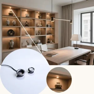 Recessed Display Cabinet Spotlight Adjustable LED Downlight for Shelves Tea Cabinets Collectible Showcases 5061 22