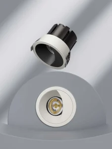 Recessed Downlight Anti Glare 10w for Office Home COB LED Adjustable Anti Glare Aluminum Spotlight Indoor Use