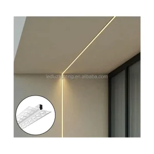 Recessed Drywall LED Aluminum Profile for Ceiling Lighting Compatible with 5mm LED Strip