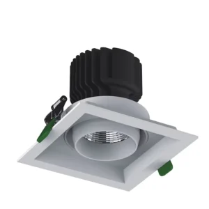 Recessed Grille Spotlight Gimble Adjustable Ceiling Lamp for Overseas Shopping Plaza Complete Lighting Engineering Solutions