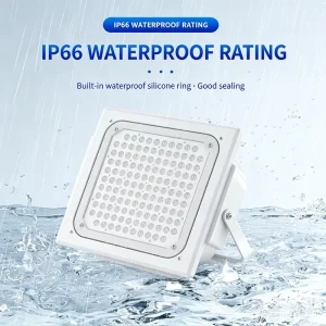 Recessed LED Canopy Light IP66 Rated Wall Mounted Industrial Wall Lights 100W 150W 200W Aluminum Gas Station Lights