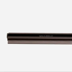 Recessed LED Channel Aluminum Profile for 18mm Wall Panel Lighting Hidden Installation Black Diffuser LED Fixture YB3004-31