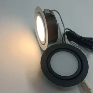 Recessed LED Puck Light 12V 3W for Cabinet Lighting in Home Hotel and Camper