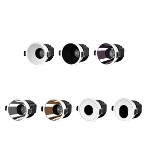 Recessed LED Spotlight for Home Living Rooms Hotels Wall Washing Ceiling Fixture Anti Glare Gentle Slope Design 3000K Warm White