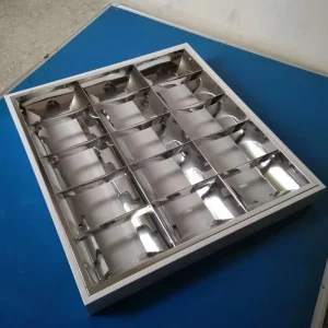 Recessed Louver Troffer Fixture Office Led Grille Fluorescent Light T5 T8 LED Grille Light Fixture