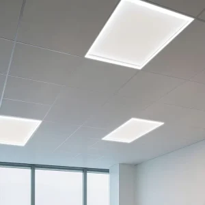 Recessed Panel Light LED 40W 60cm Square Flat White Frame for Office Commercial Indoor Ceiling Lighting