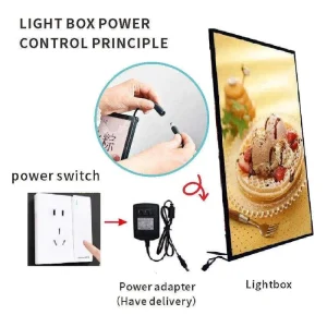 Rechargeable Advertising Light Box Double-Sided LED Display Rack LED Light Box Sign Stand Advertising