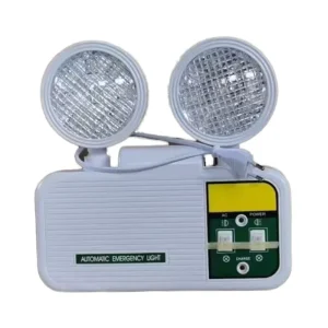 Rechargeable LED Emergency Light Portable Wall Mounted 3W 1500mAh Battery 3 Hours Time IP30 Rated Warehouse Use 2 Lamp Head