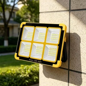 Rechargeable LED Solar Flood Lights Outdoor Camping Street Stall Emergency Lighting Solar Power Camping Light for Camping