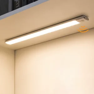 Rechargeable Luminous Modern Dimmable Cabinet Lights Remote Control Motion Sensor for Kitchen Closet (Wall Mounted LED Light)