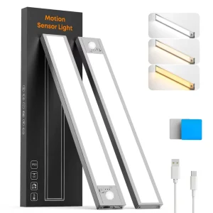 Rechargeable Modern Motion Sensor LED Light Dimmable Touch Control Magnetic Sticker Mount Indoor Lighting Kitchen Cabinet