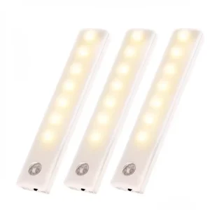 Rechargeable Motion Sensor LED Night Light Wireless Ultra Thin Closet Light Magnetic Battery Operated Wardrobe Cabinet Lamp