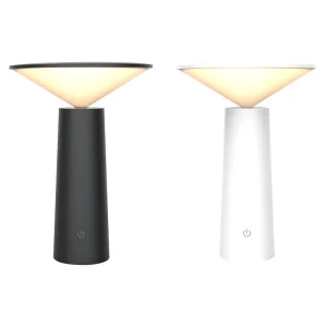 Rechargeable Table Lamp for Restaurants Battery Operated Adjustable Lampshade Angle Touch Hotel Cordless Decorative Table Lamp