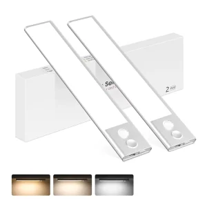 Rechargeable Wireless Portable Magnetic LED Night Lamp Motion Sensor Under Cabinet Light for Under Shelf Closet Bedroom Kitchen