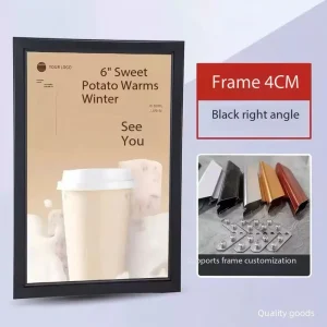 Rectangle Aluminum Alloy Ultra Slim LED Waterproof Weatherproof Decorative Wall Ceiling Mount Light Box Customizable Power