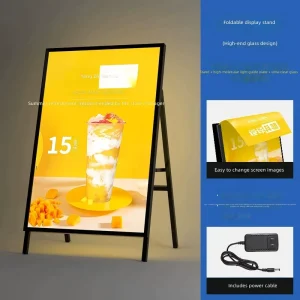 Rectangle Aluminum Pull-out LED Advertising Light Box for Indoor Outdoor Use