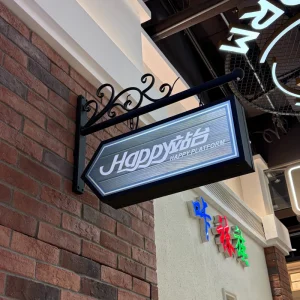 Rectangle Decorative Outdoor Shop Store Acrylic LED Illuminated Business Light Box with Custom Logo Sign