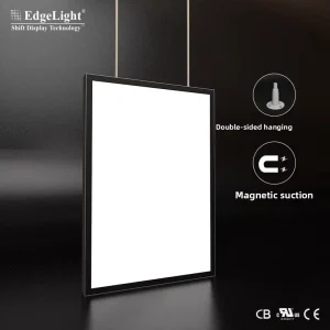 Rectangle Led Double Sided Magnetic Hanging Aluminum Alloy Ultra Thin Indoor Advertising Light Box for Milk Tea Brand Sign