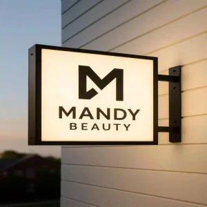 Rectangle Outdoor Acrylic Light Box Sign Led Store Shop Front Sign Advertising Light Boxes 3D Acrylic Sign