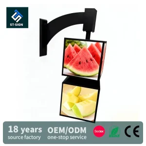 Rectangle Outdoor Indoor Rotating Board Acrylic Light Sign LED Menu Light Box Poster Frame Front Lit Advertising Light