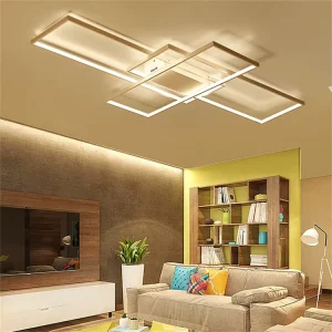 Rectangular LED Ceiling Lamp Dimmable Remote Control Living Room Bedroom Kitchen LED Modern Ceiling Light