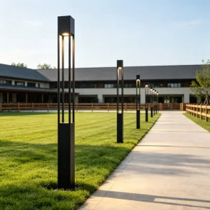 Reliable Garden Light Manufacturer Custom Laser Logo Design Aluminum Courtyard Lamp IP65