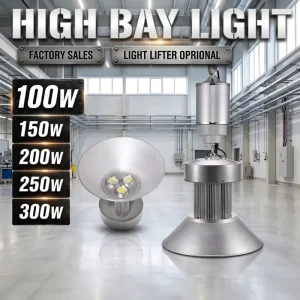 Remote Control Light Lifter Workshop Highbay Lighting Commercial Industrial Led High Bay Light