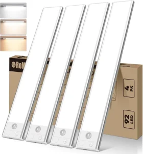 Removable Battery LED USB Rechargeable Ultra-thin Motion Sensor Under Cabinet Lighting for Kitchen Wardrobe