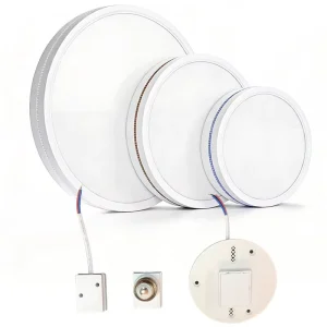 Replaceable E27 E26 E22 AC85 265V 24W 36W 48W Plastic Tri Proof Modern Indoor Ceiling Light