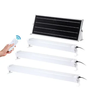 Residential Solar Linear Tri Proof Lighting PIR Sensor Waterproof IP65 SMD 40W 60W 80W Solar LED Tri proof Light