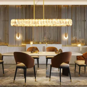 Restaurant Chandelier Crystal Pendant Lights Modern Luxury Kitchen Dining Room Home Decor Hanging Lamp