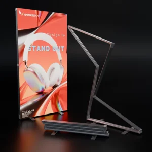 Restaurant Cinema LED Advertising Light Box Aluminum Frame Tempered Glass Light Box Stand