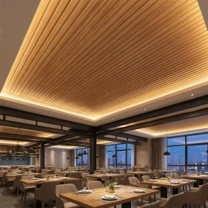 Restaurant Decoration Waterproof Pvc Ceiling Panel Custom Size 30cm Fireproof Plastic Pvc Ceiling Panel with Prices