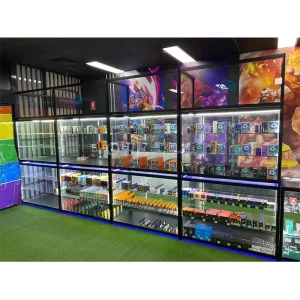 Retail Hookah Fixtures Glass Display Smoke Shop Displays Luxury Smoke Shop Showcase