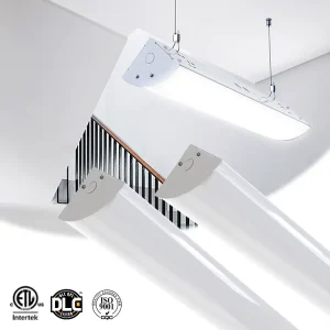Retail LED Linear Light 30W 40W 50W 130LM/W 0-10V Dimmable 3CCT 3000K-6000K ETL DLC CE Suspended