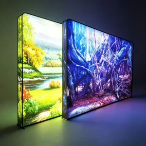 Retail Store LED Fabric Light Box for Tension Fabric SEG Lightbox Stand Commercial Advertising Exhibition Backdrop