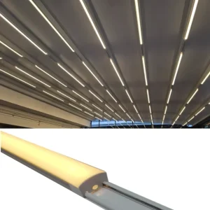 Retractable Pergola Canopy Cover Sun Shade Patio Covers Awning Roof Waterproof Sky Awning LED Light