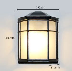 Retro Style Outdoor LED Wall Light IP65 Waterproof Exterior Wall Mounted Garden Outdoor Wall Lighting Decorative Lights