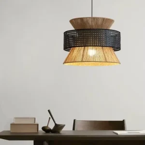 Rope Woven E27 Chandeliers & Pendant Lights American Style for Restaurant