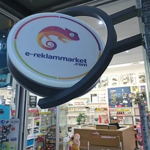 Rotating Double Sided Stainless Steel LED Light Box Customizable Waterproof Outdoor Signage Decorative Design