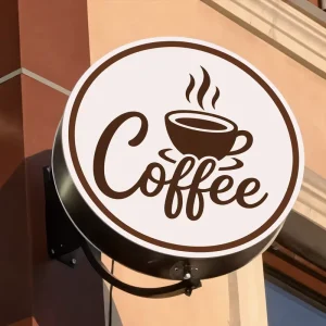 Rotating Light Box Custom LED Light Box 3D Print Logo Outdoor Business Sign Aluminium Lightbox Advertising for Shop