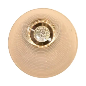 Round Aluminum Acrylic LED Wall Light Modern Bathroom Vanity Lamp with Frosted Cover No Glare Remote Control for Living Room