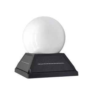 Round Ball Waterproof Solar Outdoor Column Lamp Villa Fence LED Post Light Gate Garden Lawn Street Lights