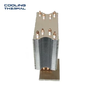Round Circular Heat Pipe Heat Sink Aluminum Radial Fin with Copper Pipes for LED Downlight GU10 Bulb High Bay Light