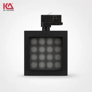 SAA Square Surface Mounted LED Track Wall Washer Light 355° Rotatable 42W CRI95 COB for Jewelry Retail